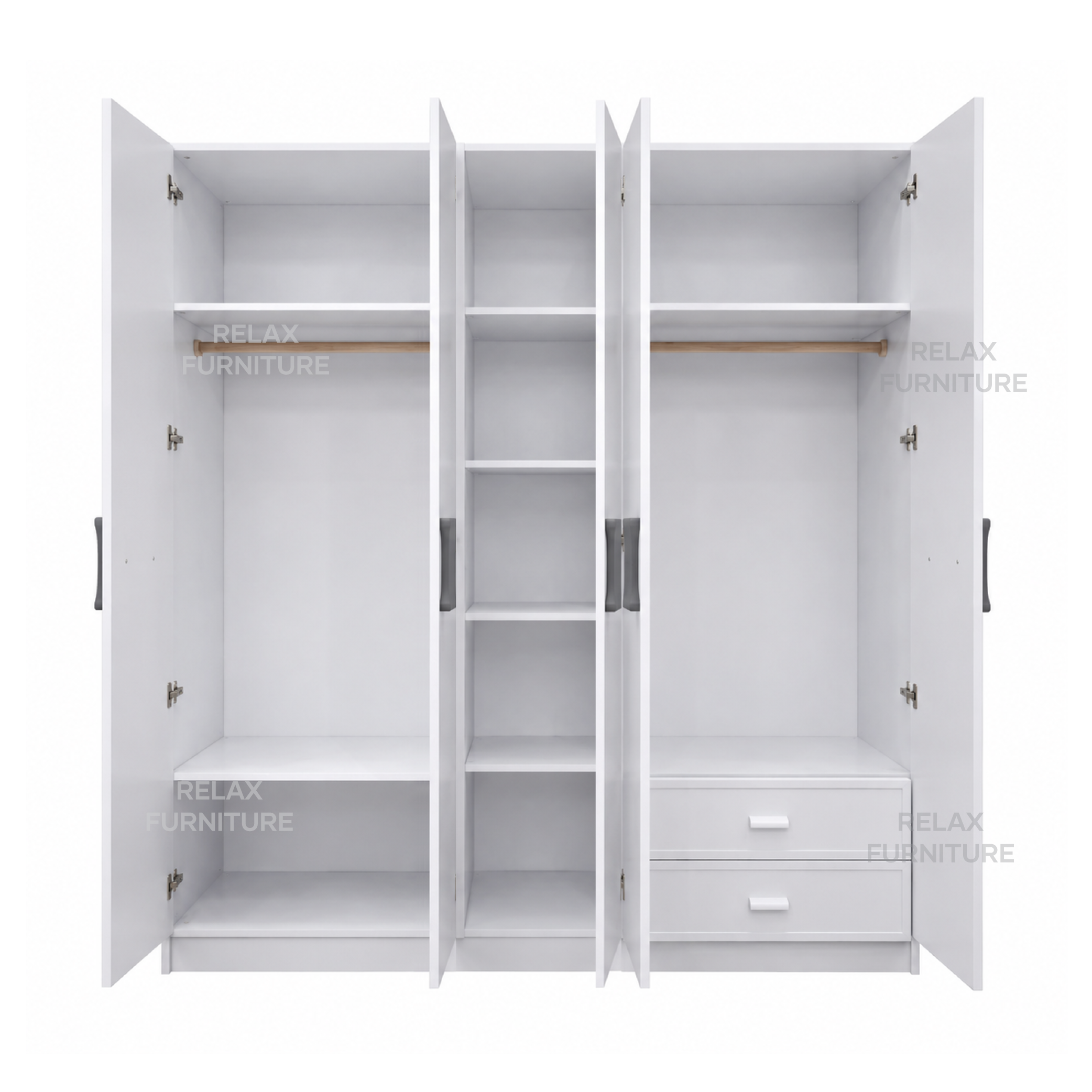 5 Door Wardrobe - Glossy