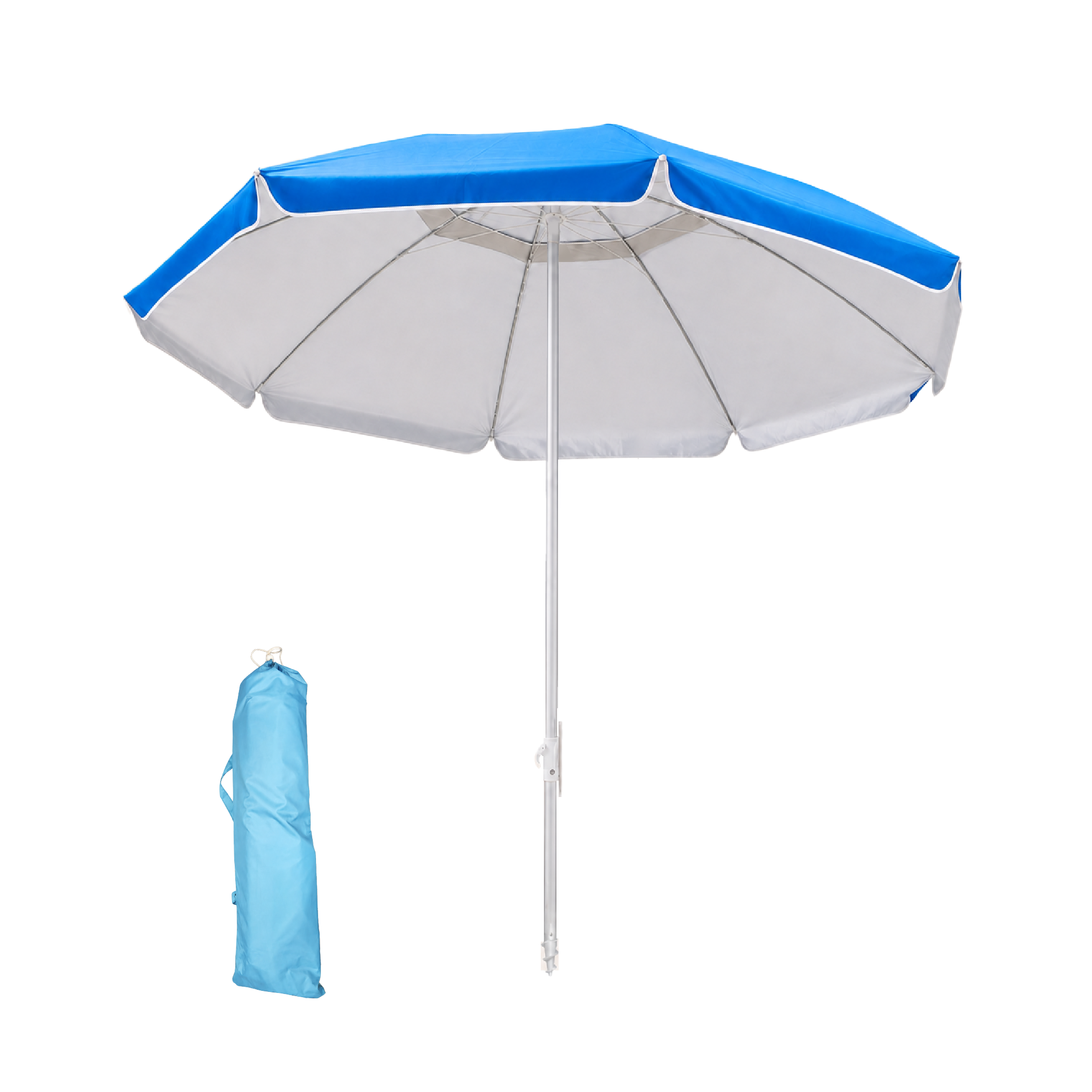 Portable Parasol - Beach Umbrella - 2.1 m
