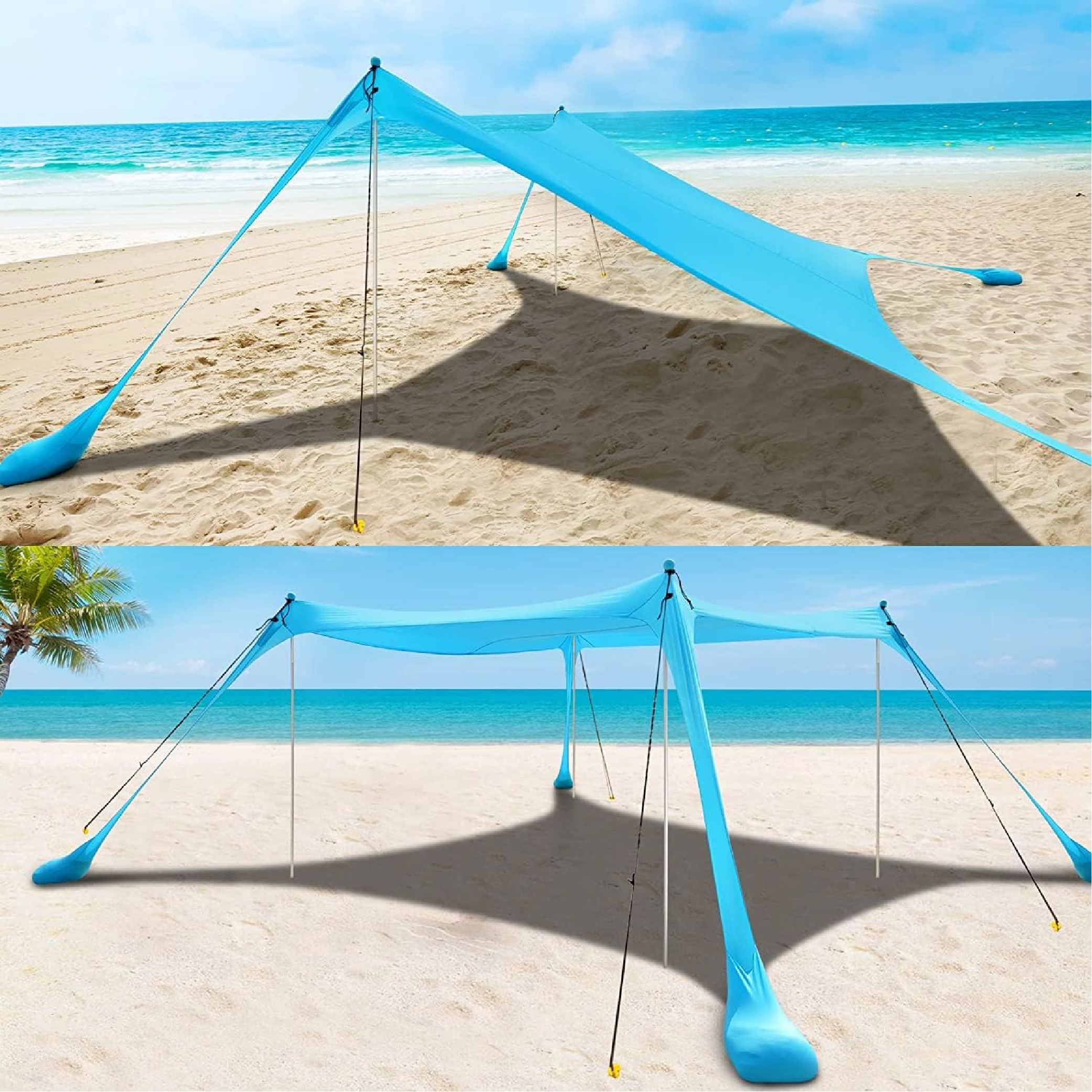 Portable sun shelter - 3x3 m
