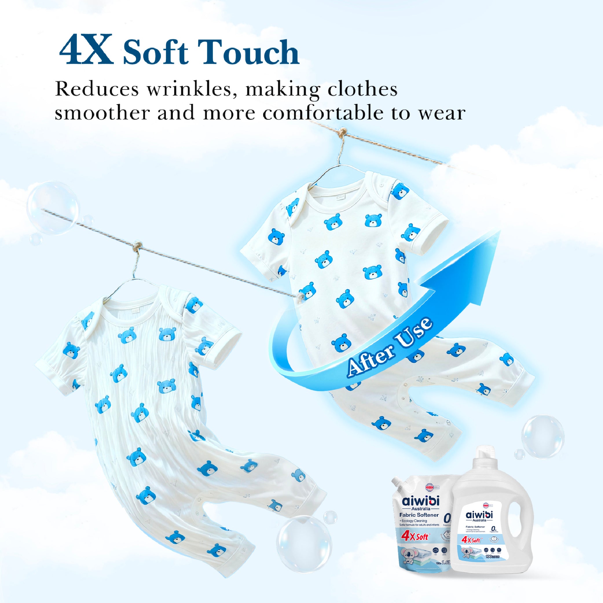 Aiwibi - Fabric Softener - Fragrance Free - 1.6 L