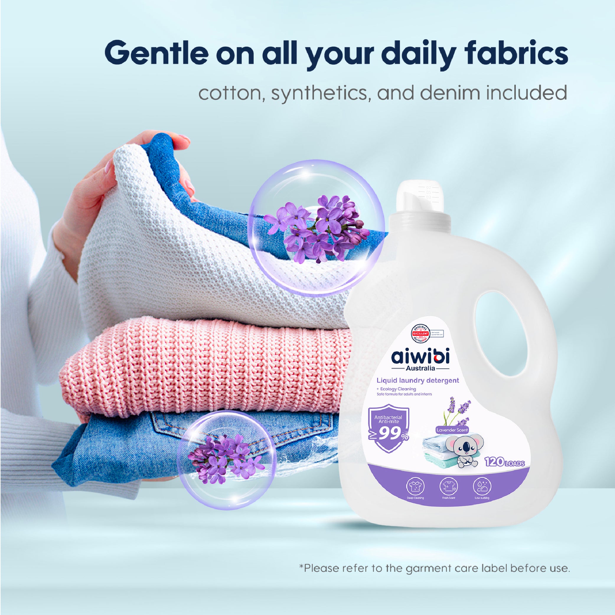 Aiwibi - Antibacterial Laundry Detergent - Lavender 3L