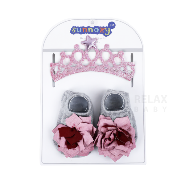 Baby headband and socks set