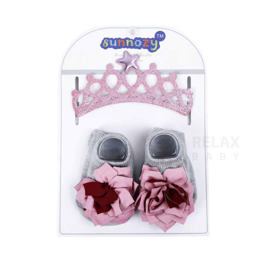 Baby headband and socks set