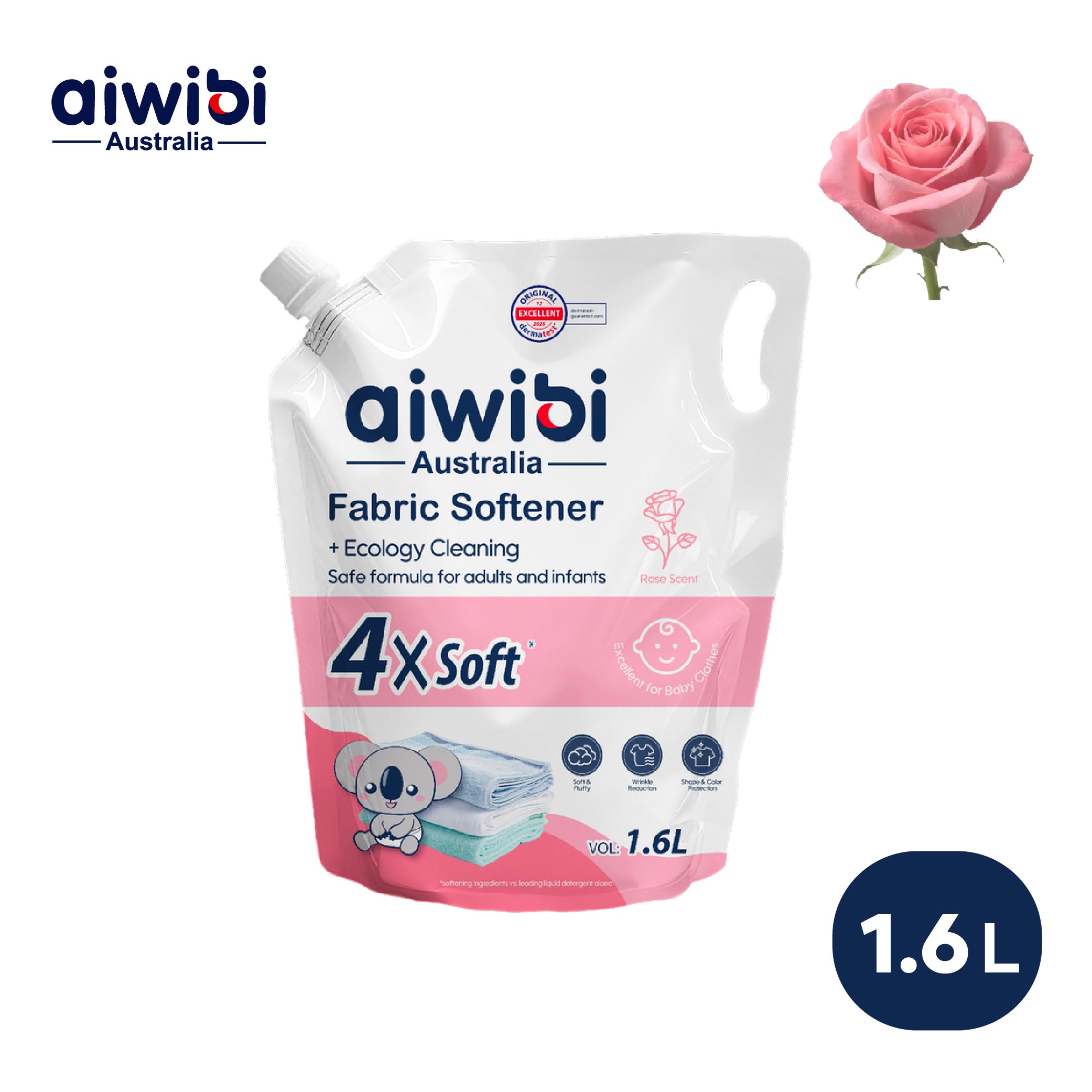 Aiwibi - Fabric Softener - Rose - 1.6 L