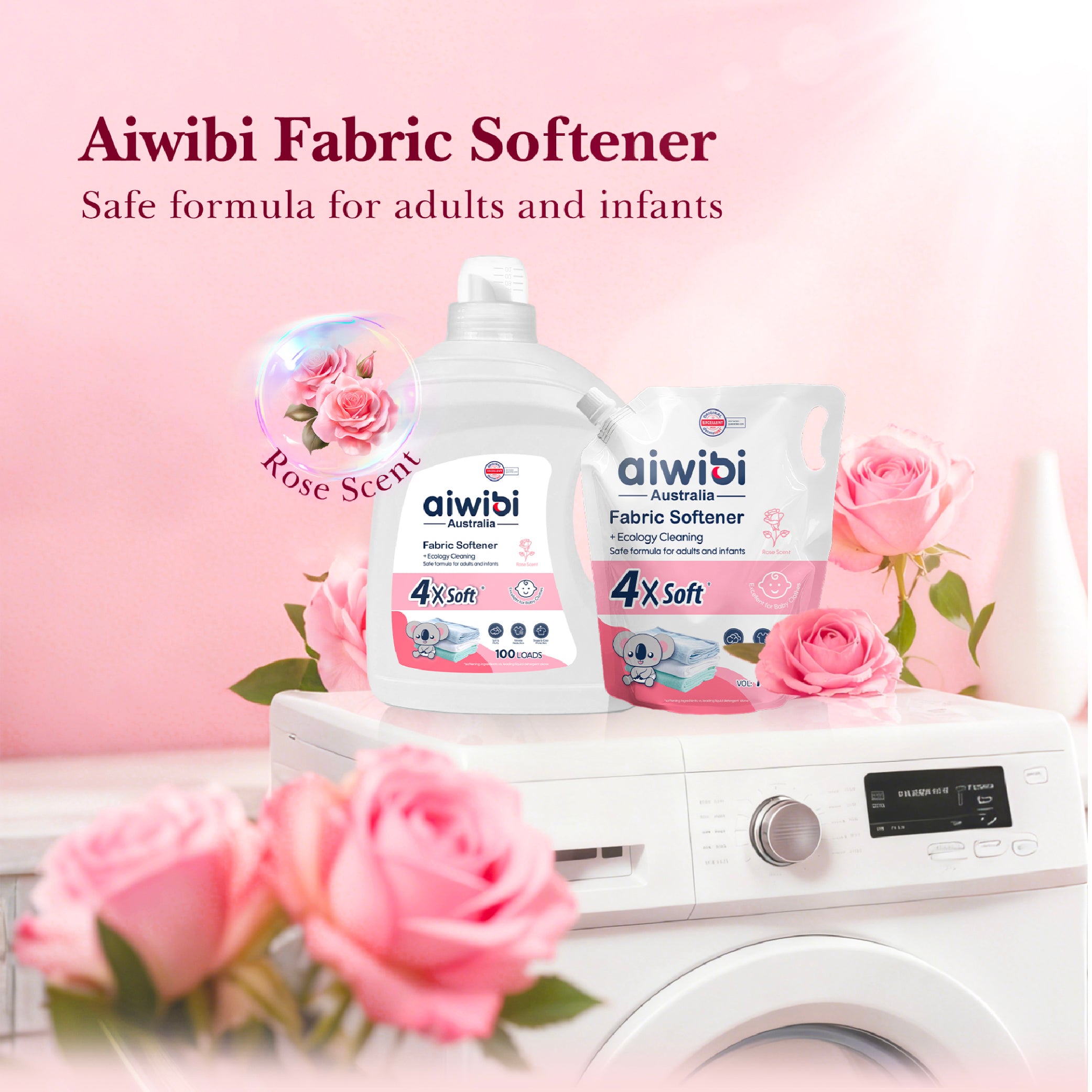 Aiwibi - Fabric Softener - Rose - 1.6 L
