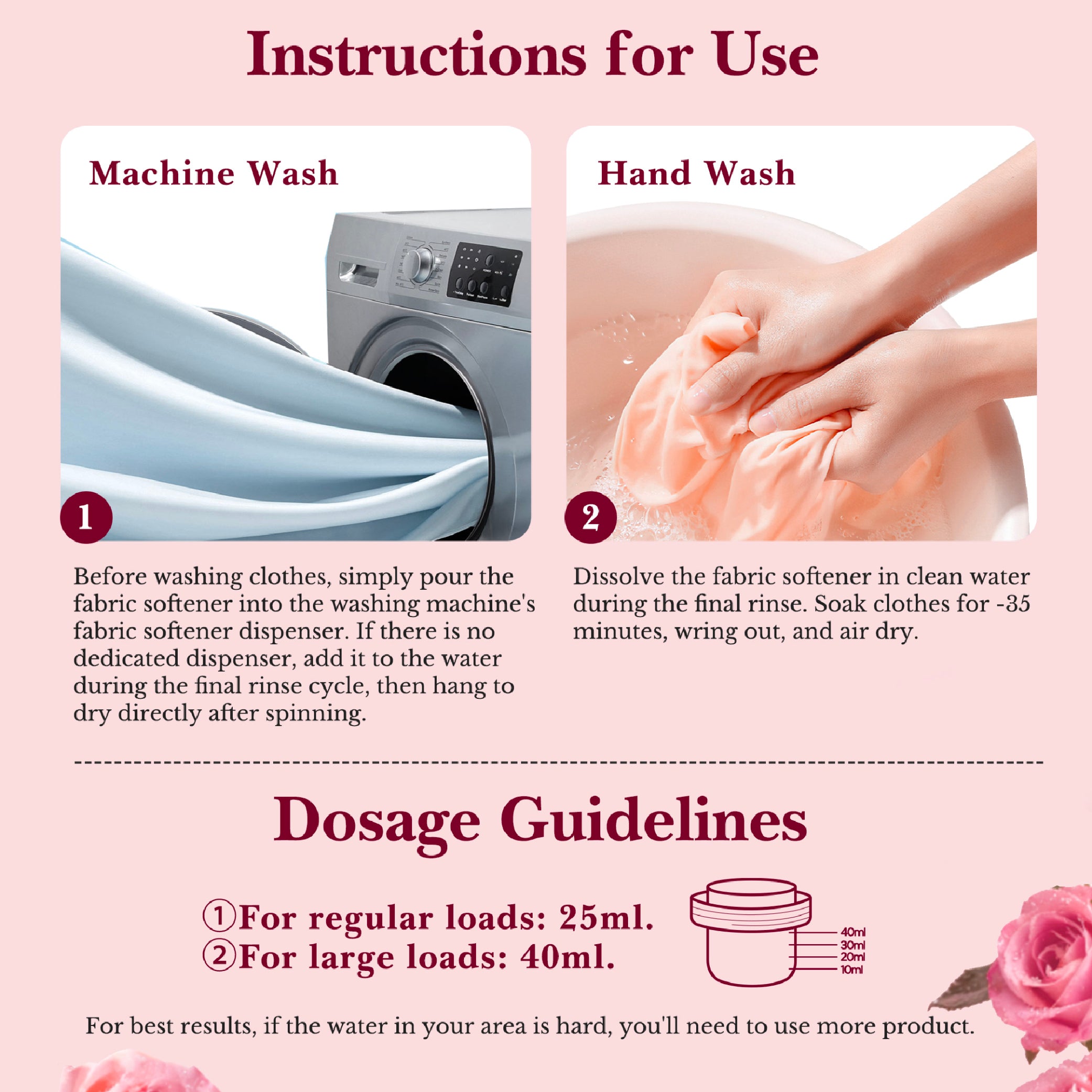 Aiwibi - Fabric Softener - Rose - 1.6 L