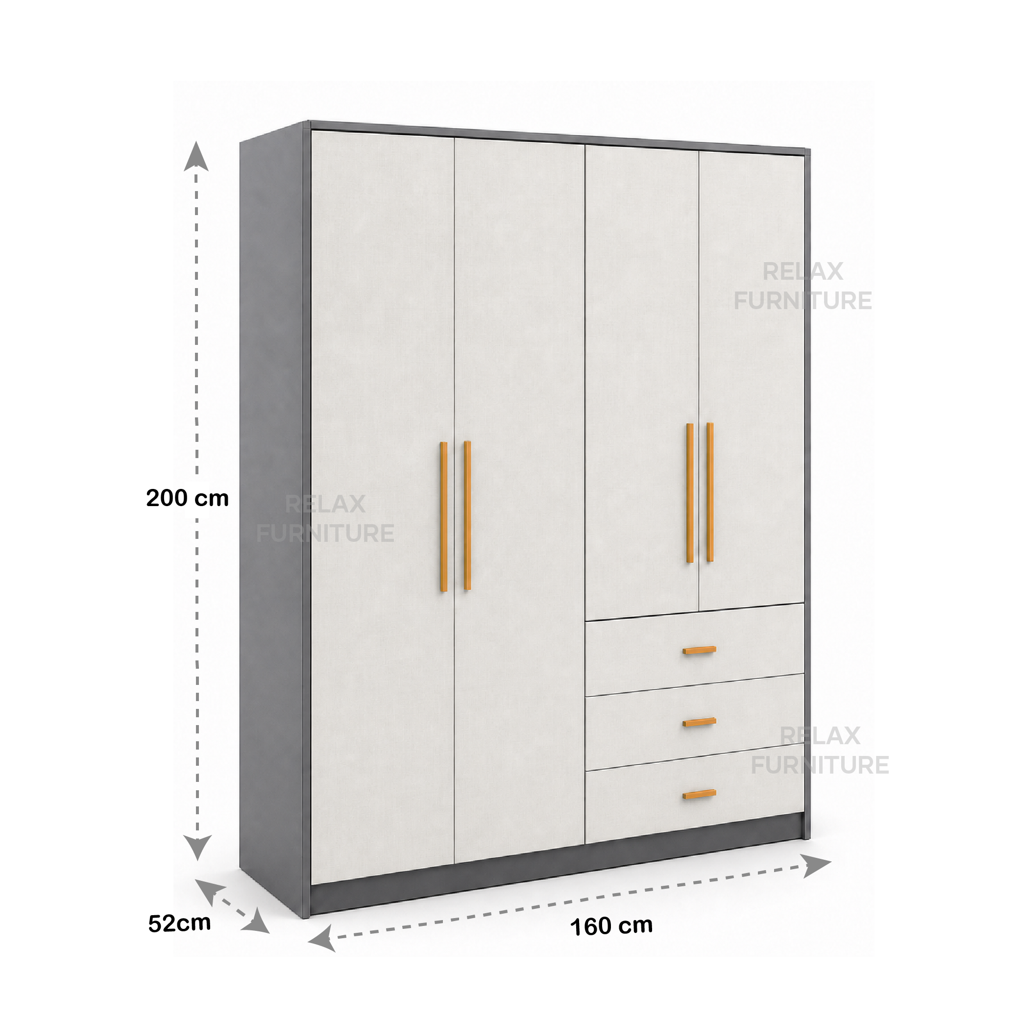 4 Door Wardrobe