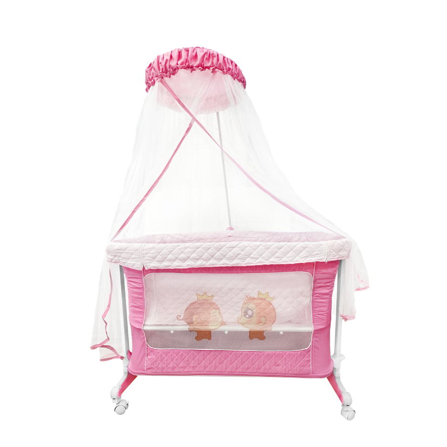 Baby crib with mosquito net