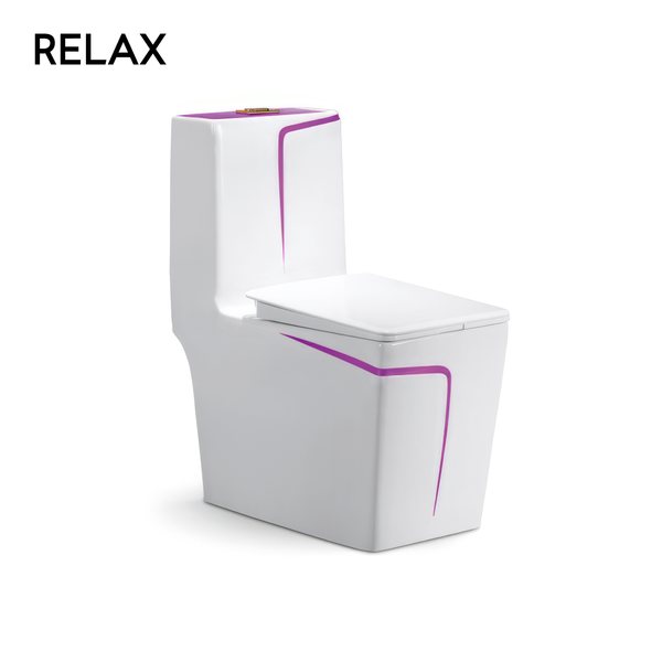 Siphonic one-piece toilet