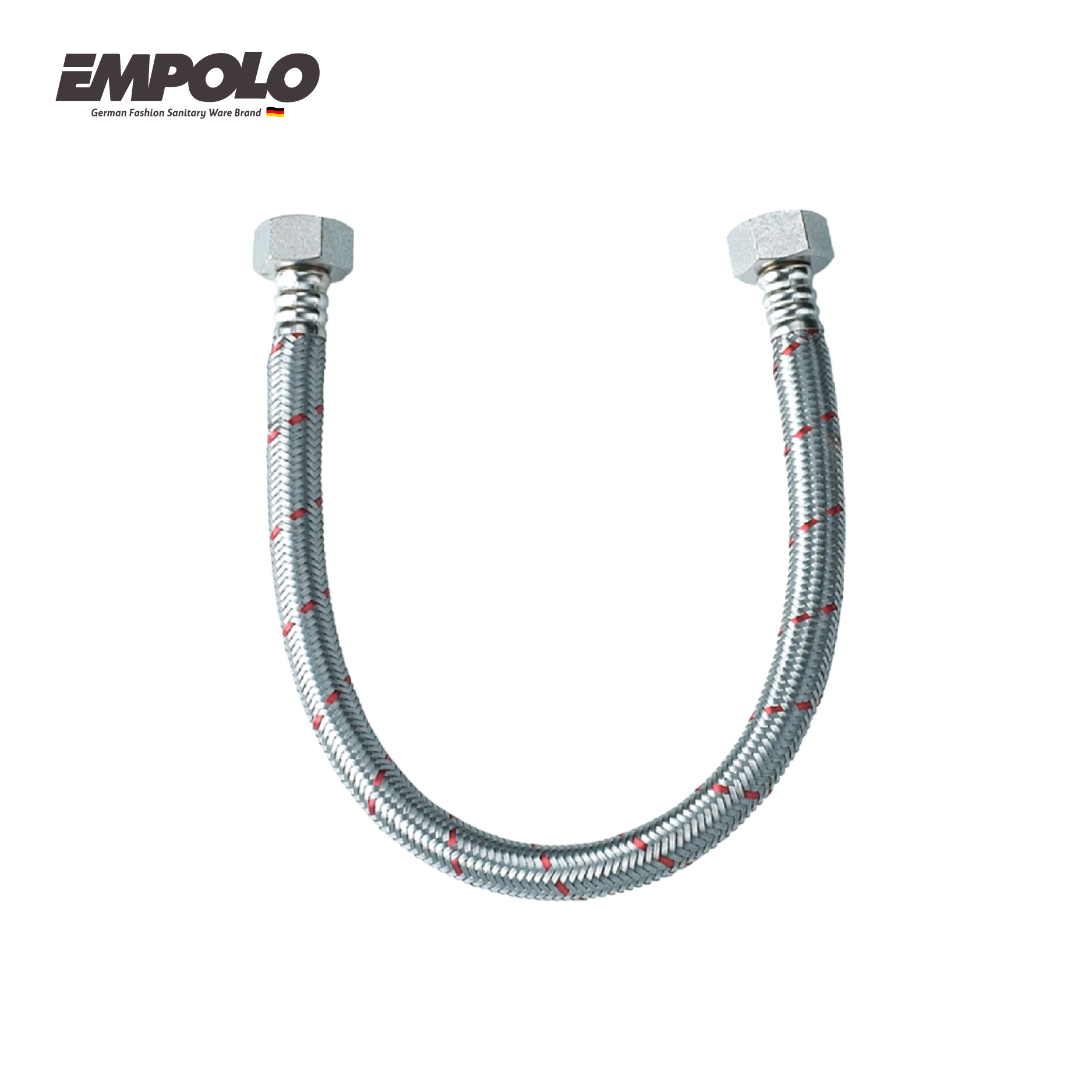 Double head pipe - SS - Chrome