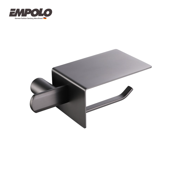 Toilet paper holder - Brass - Gun Metal