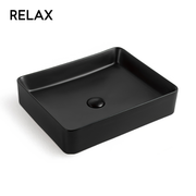 Ceramic Art Basin - Matte Black