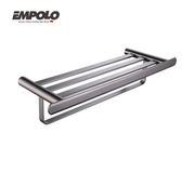Double bath towel shelf -Brass - Gun metal