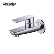 In-wall bib tap - Brass  - Chrome
