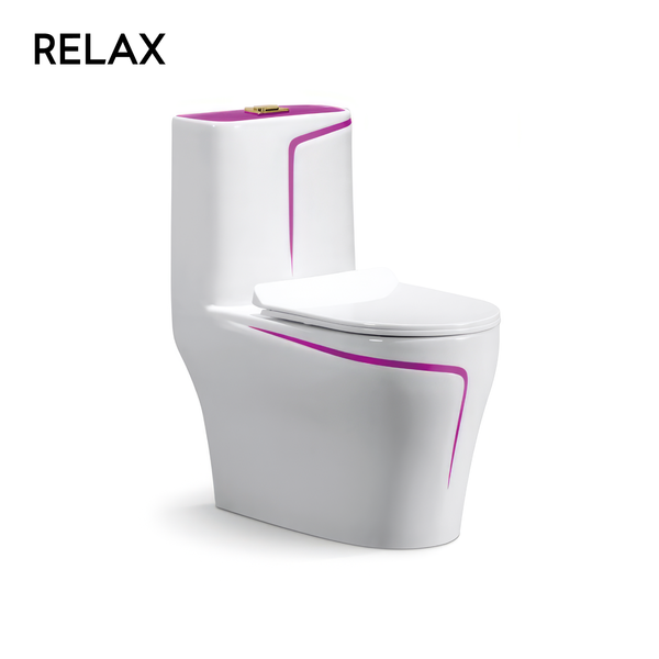 Siphonic one-piece toilet