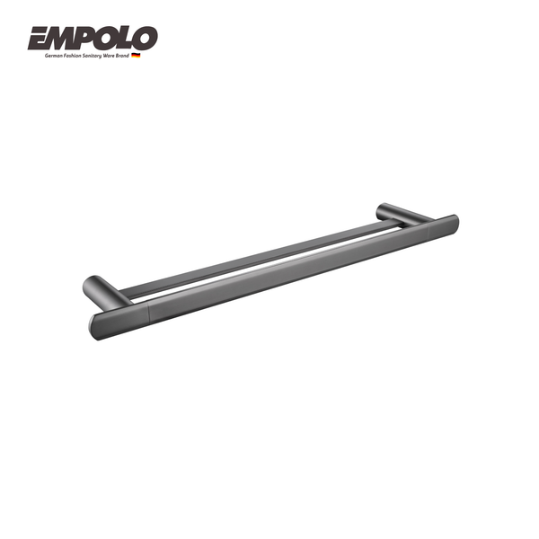 Double towel bar  - Brass - Gun Metal