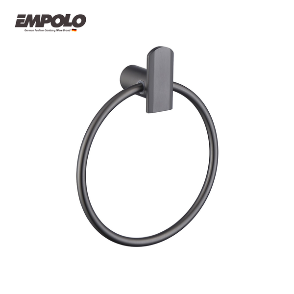 Towel Ring - Brass - Gun metal