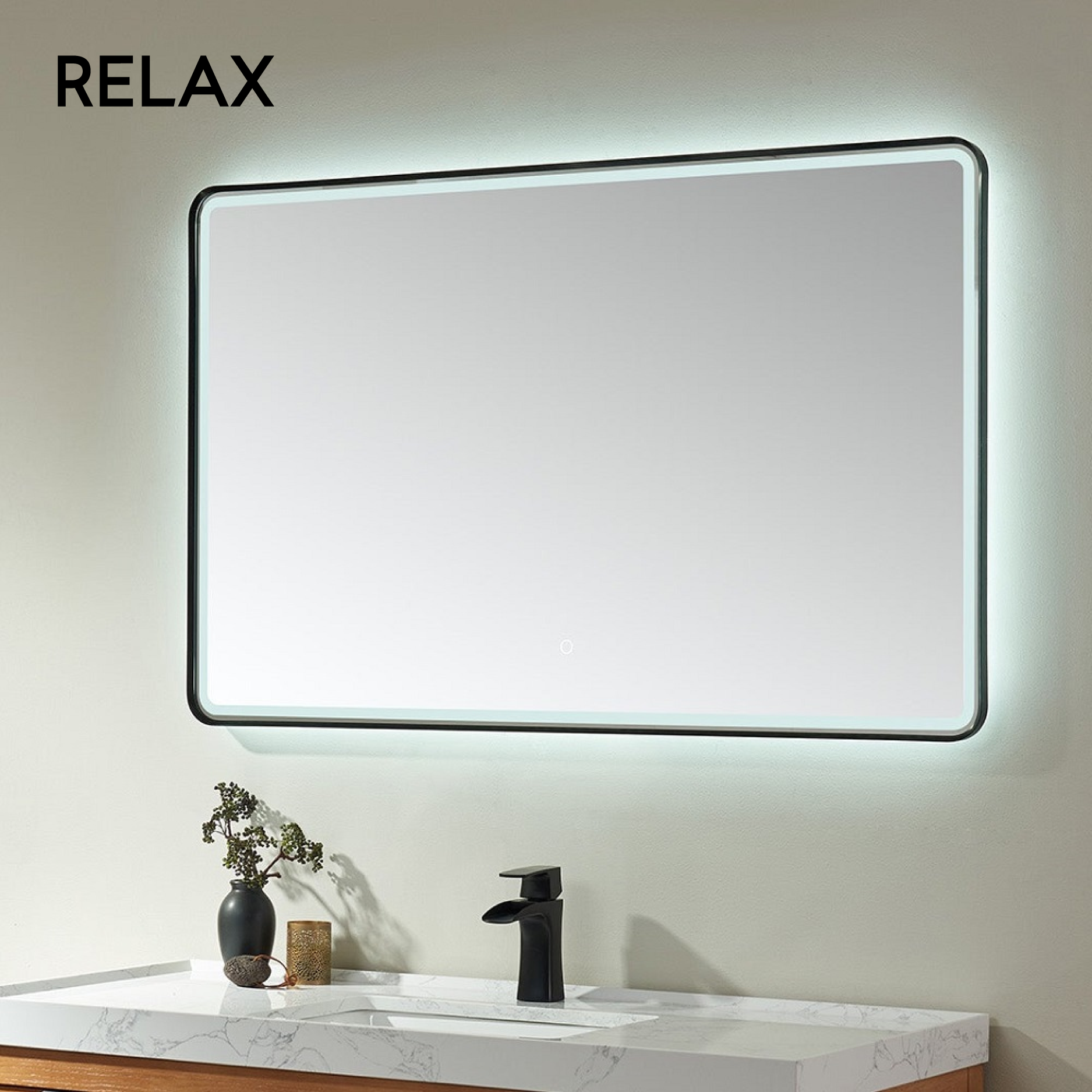 Aluminum Framed LED Mirror
