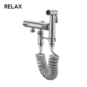 2 in 1 Angle valve - with Bidet spray