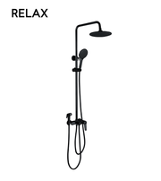 Rain shower column - Matte black