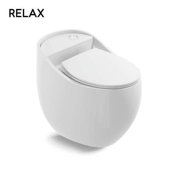 Siphonic one-piece toilet