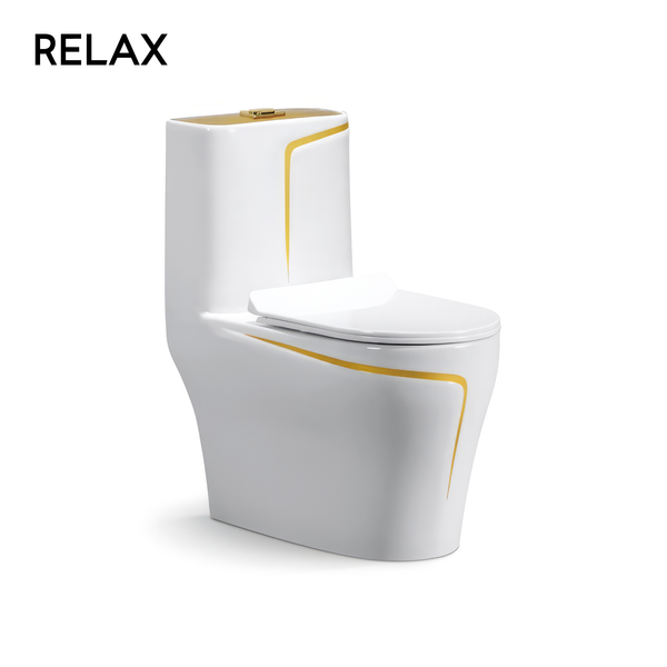 Siphonic one-piece toilet