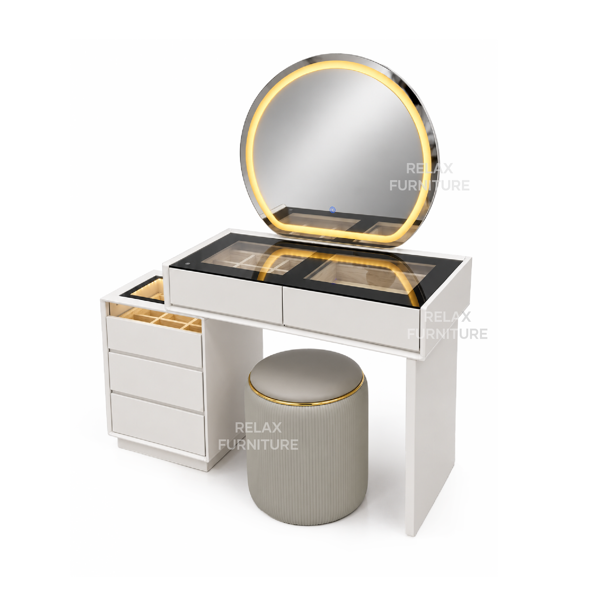 Dressing Table with LED - 2 colour