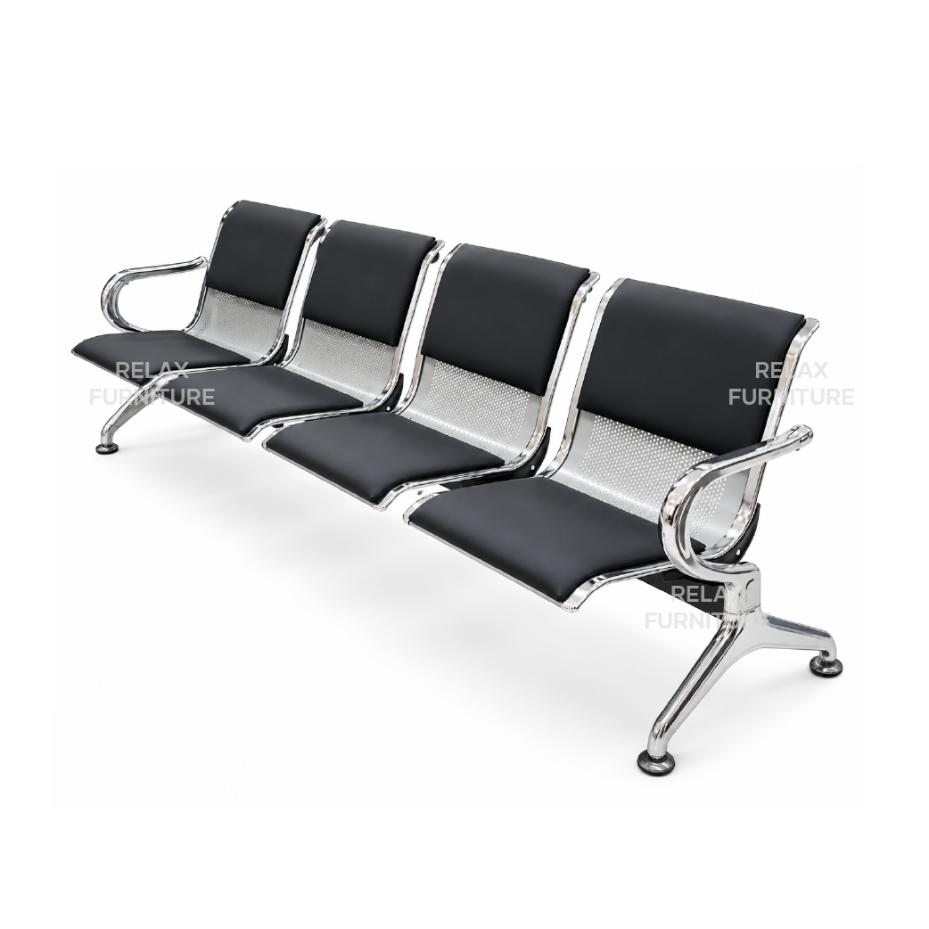 Bench chair 4 seater - Steel