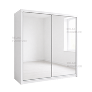 2 Door sliding wardrobe with mirror (2m)