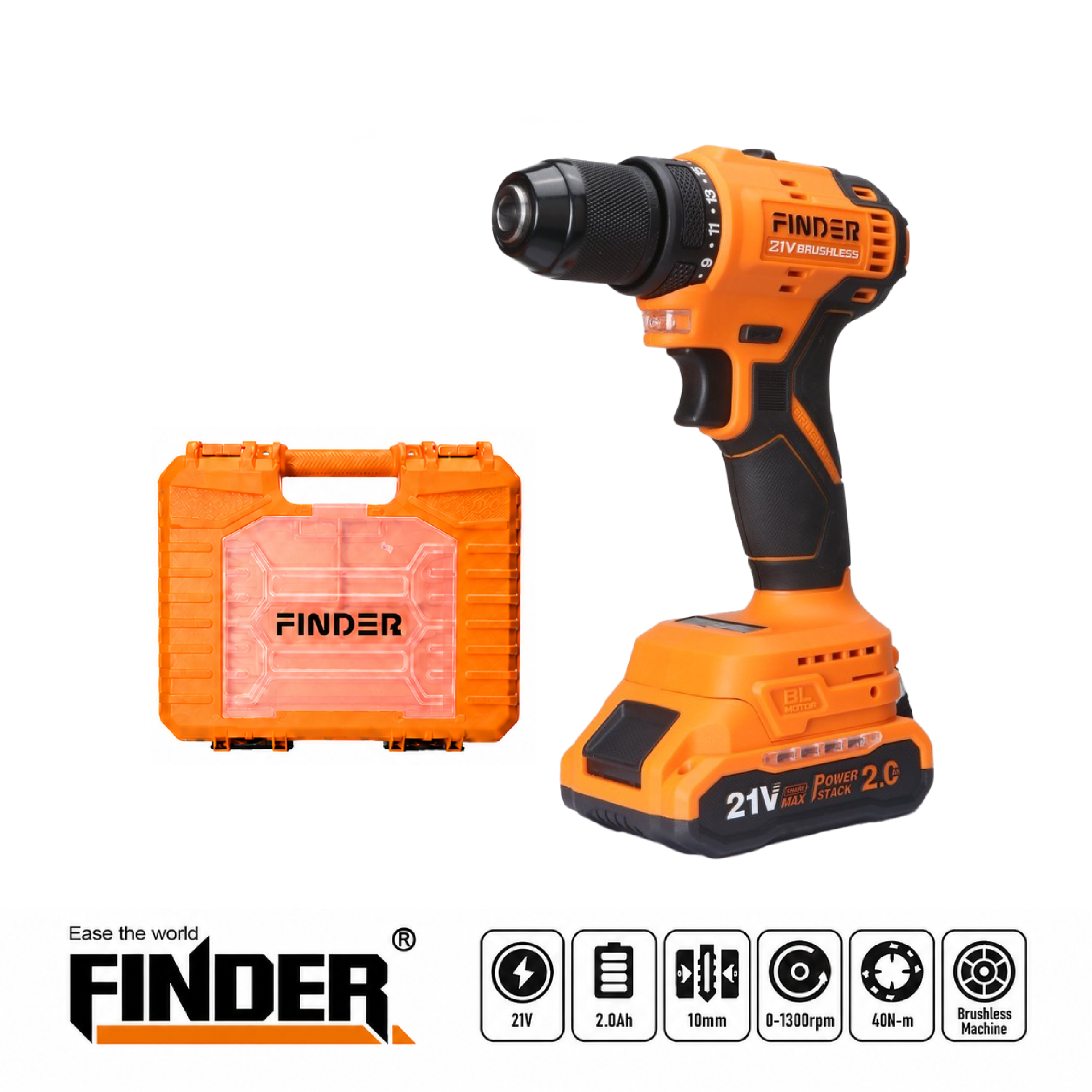 Brushless Cordless Drill Set - 21V