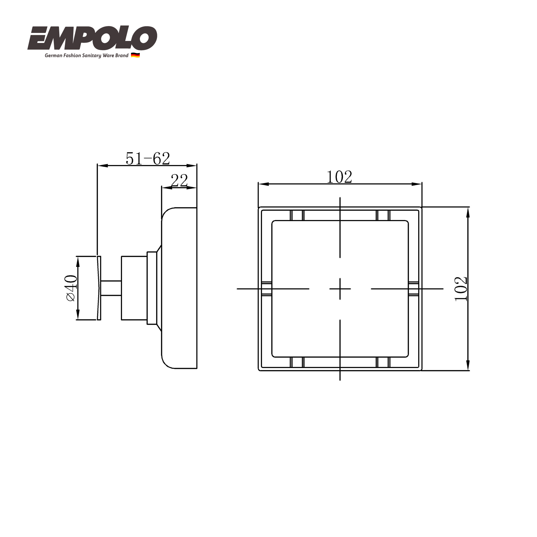 Floor drainer - SS- Chrome