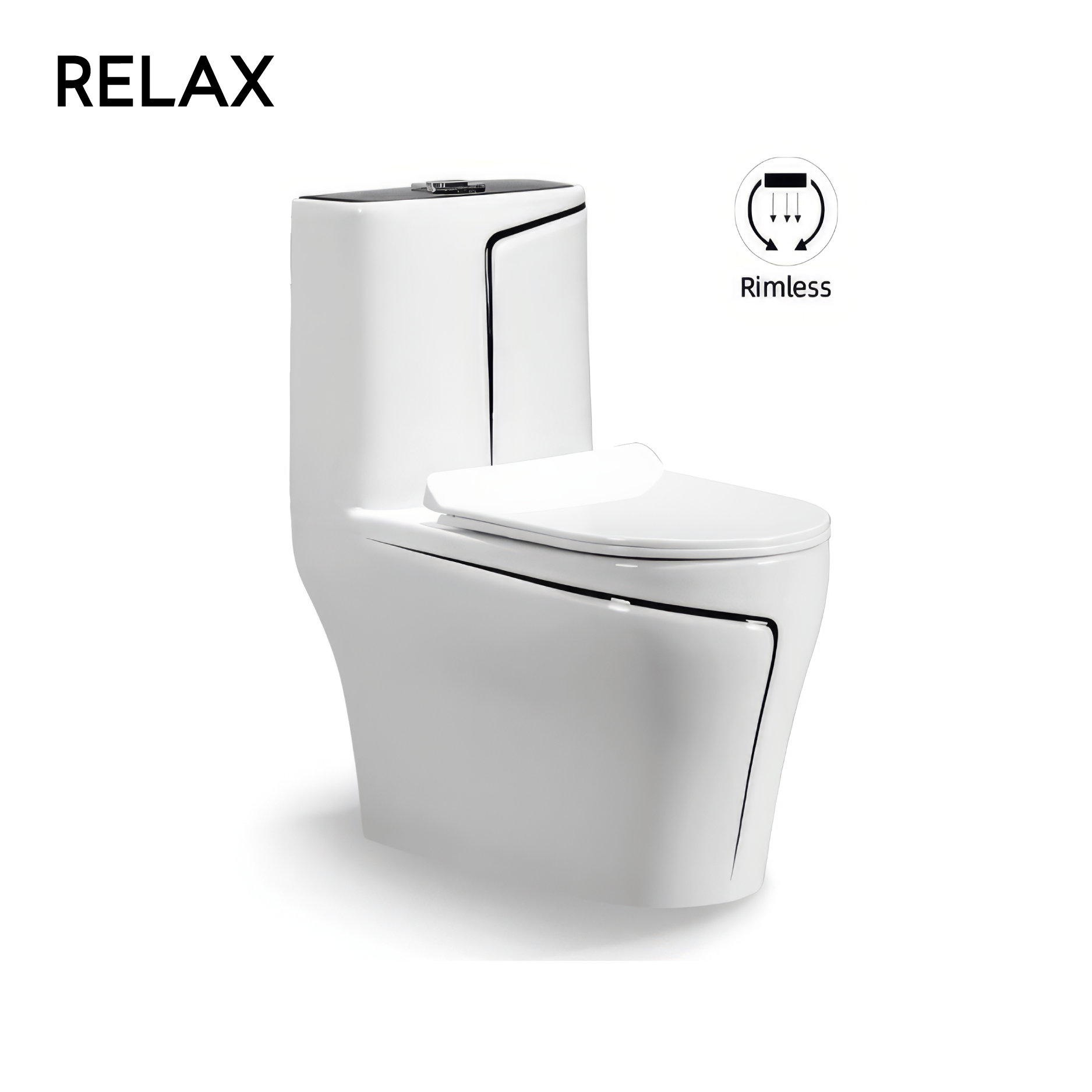 Ceramic Siphonic one-piece toilet