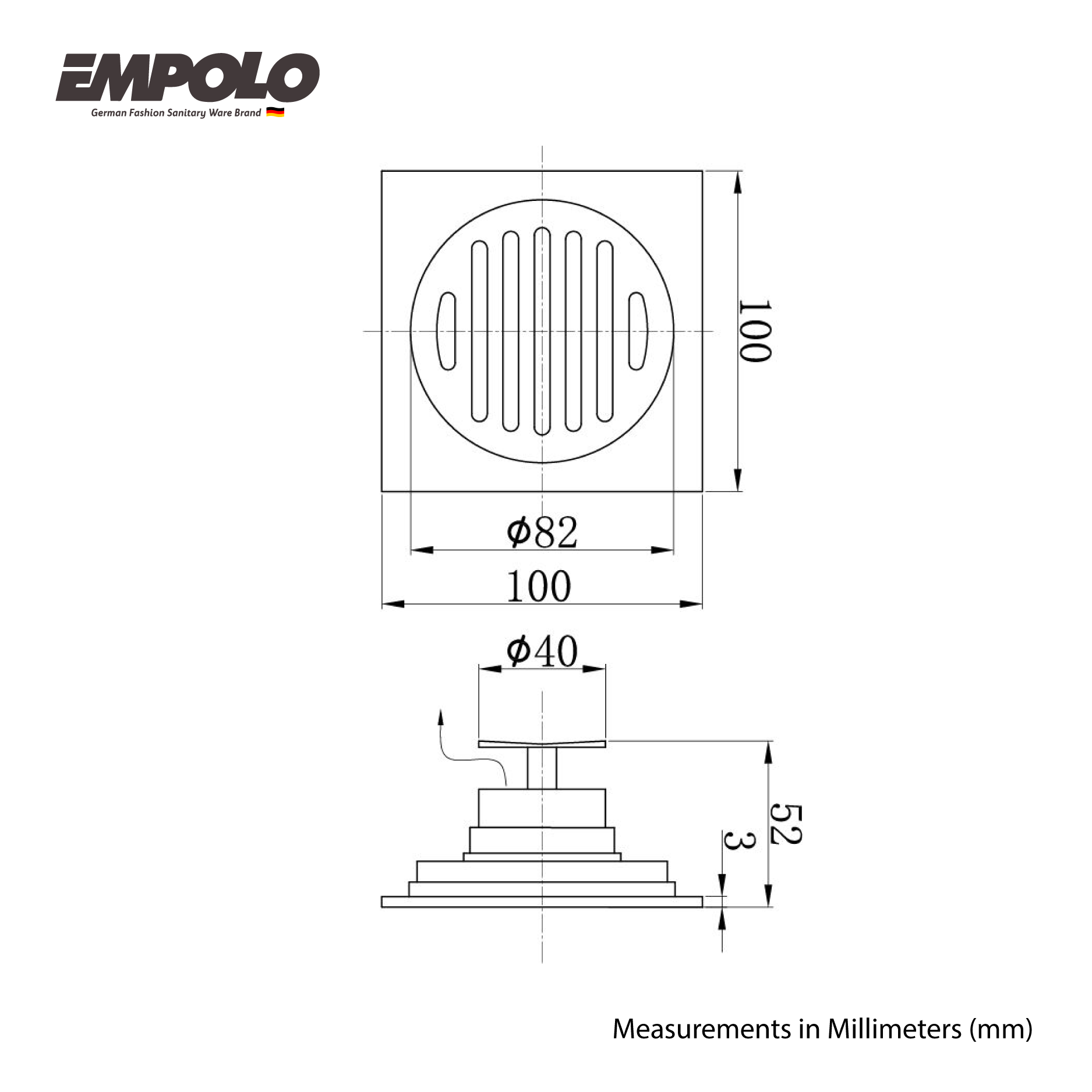 Floor drainer - Brass