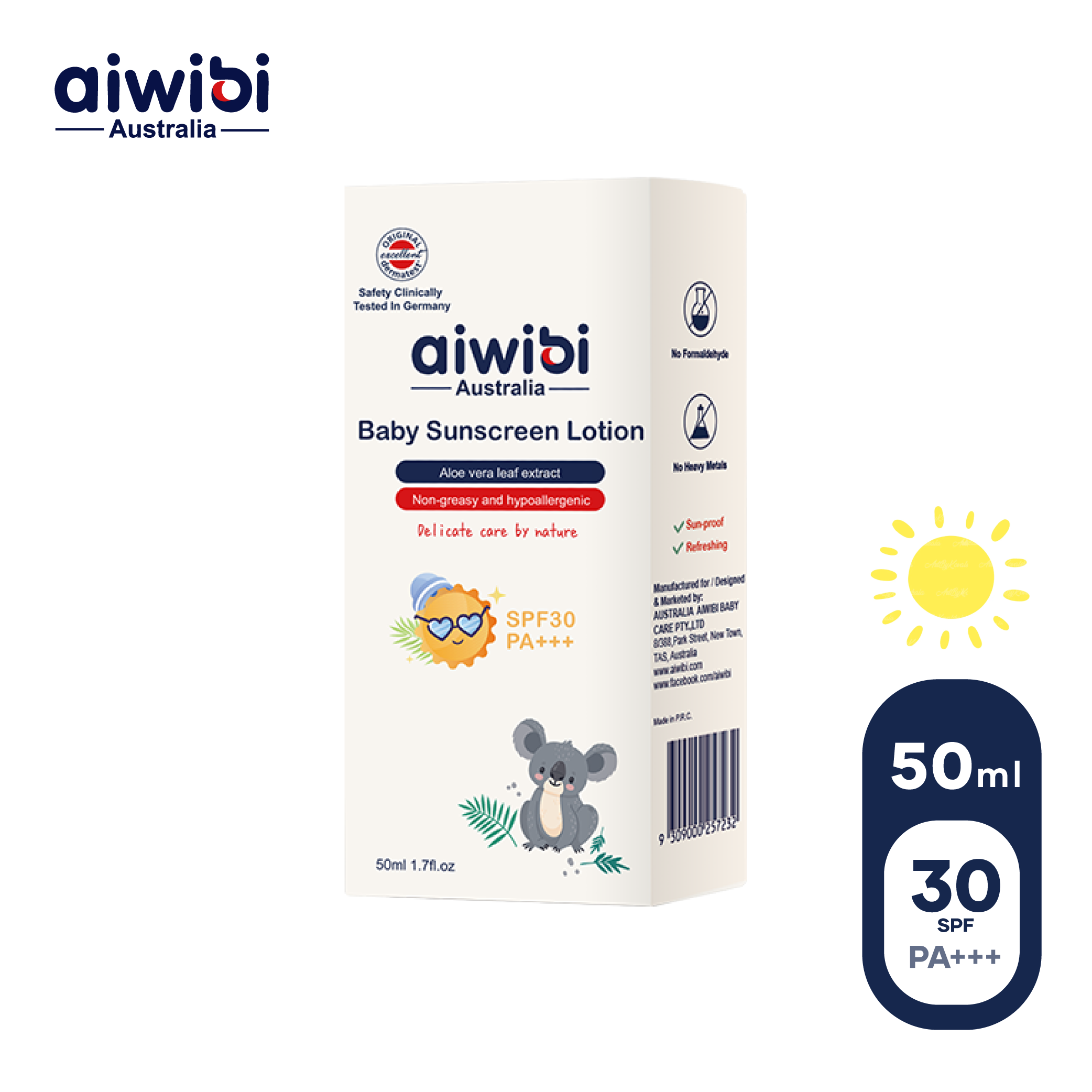 Aiwibi - Baby Sunscreen Lotion - 50ml