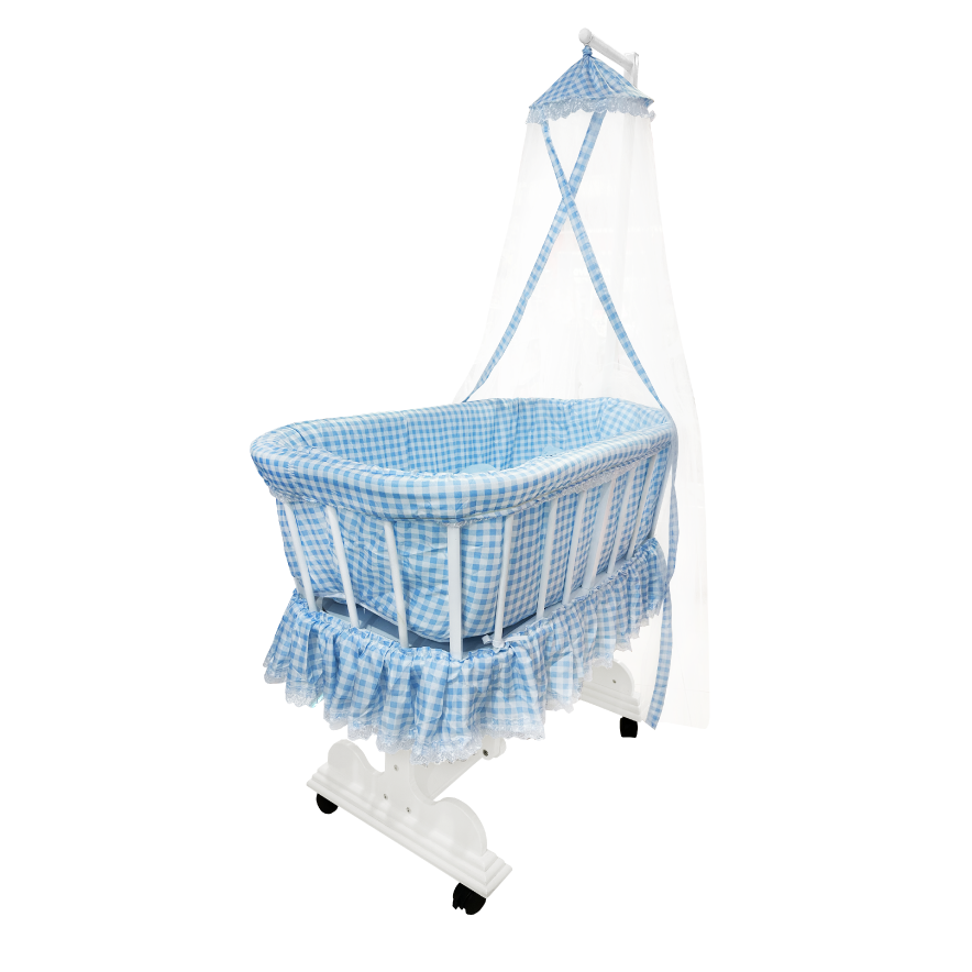 Baby crib with mosquito net