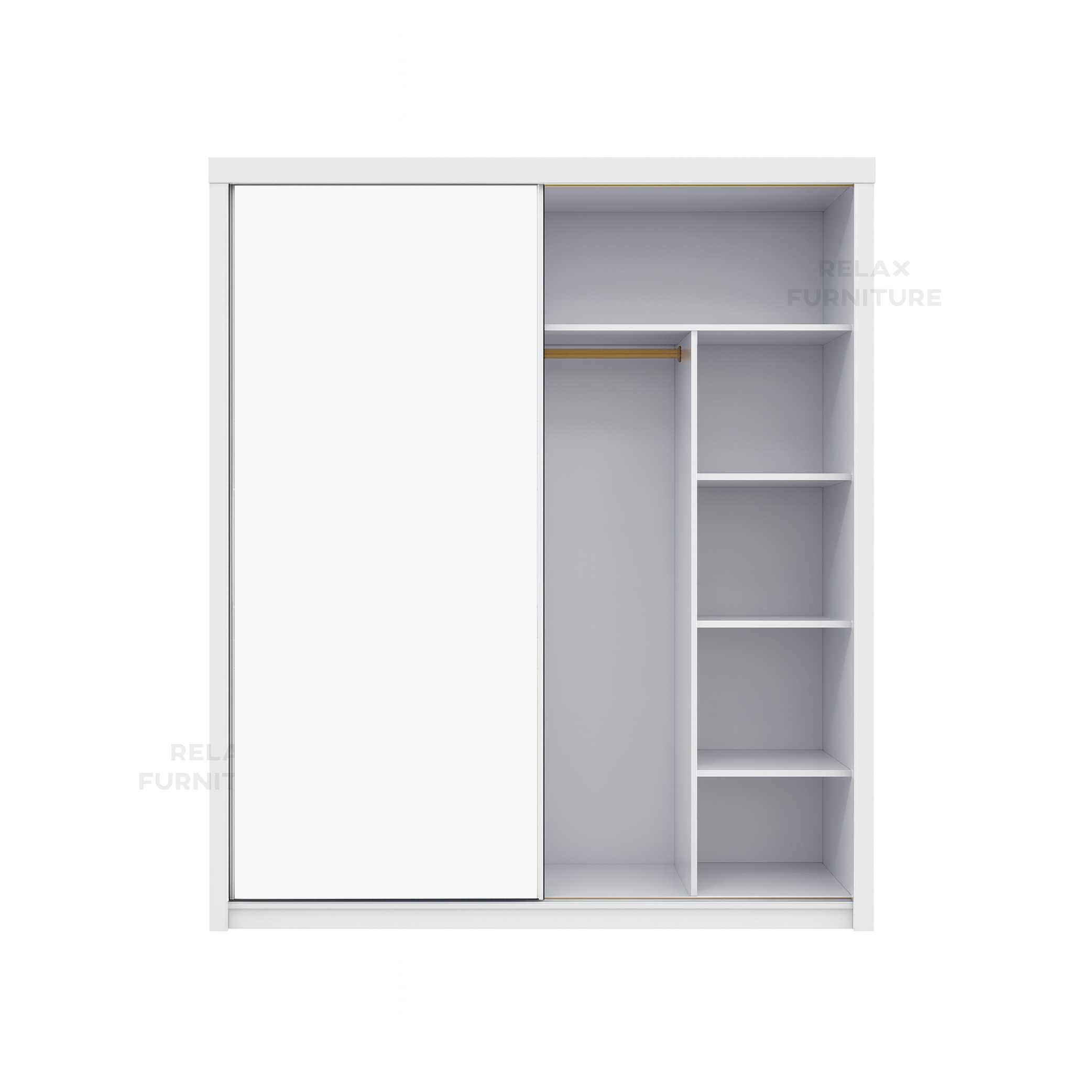 2 Door sliding wardrobe with mirror (2m)