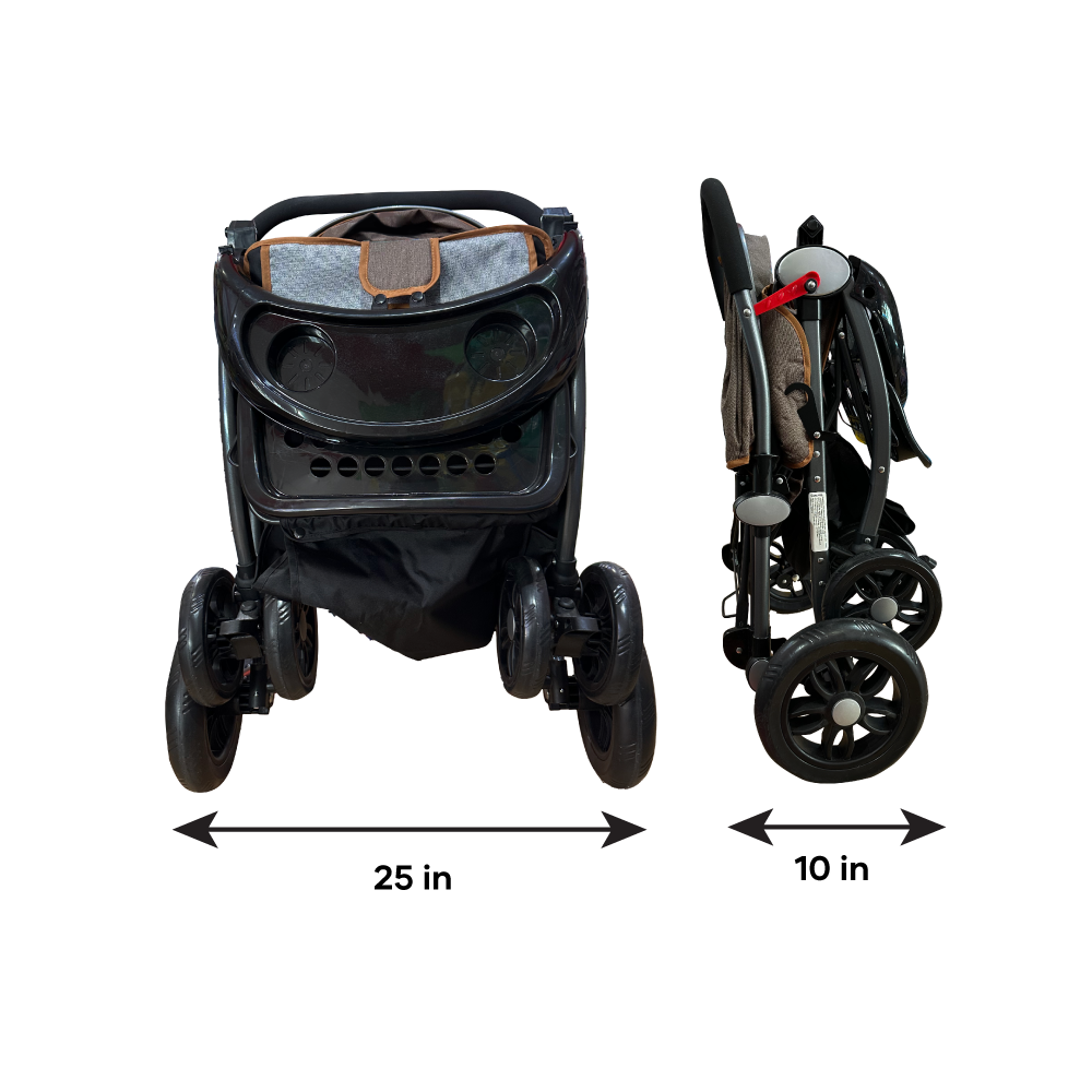 Double sided baby stroller