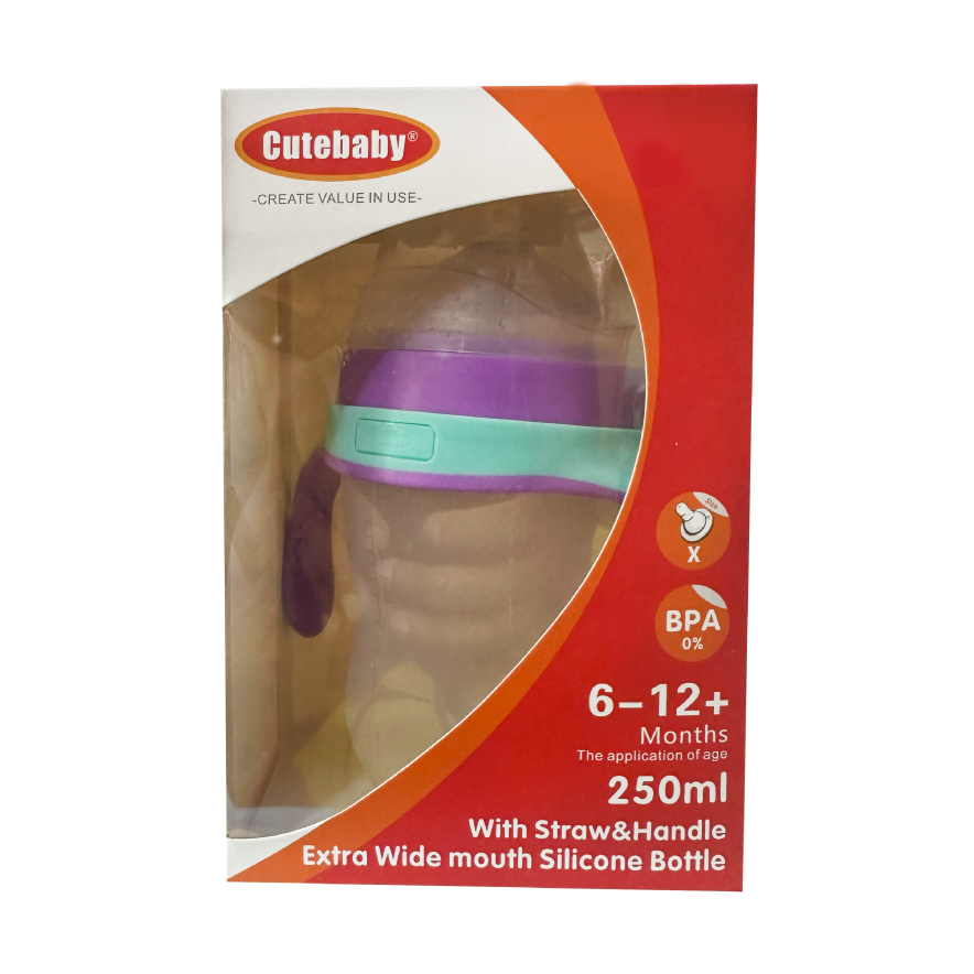 Extrawide mouth Silicone bottle - 250ml