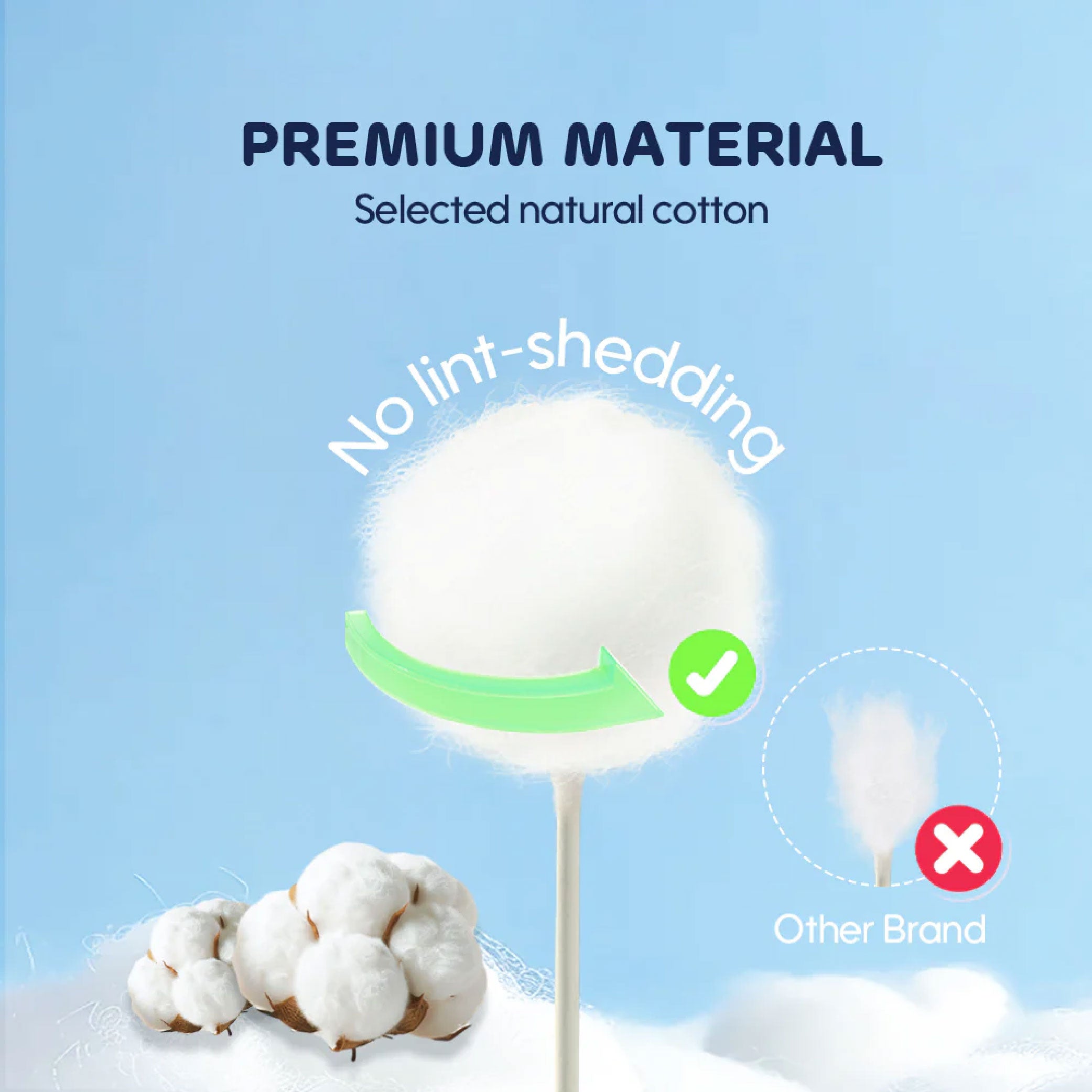 Aiwibi - Baby cotton swab - 200 buds