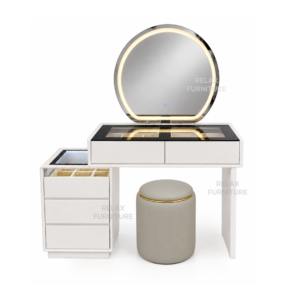 Dressing Table with LED - 2 colour