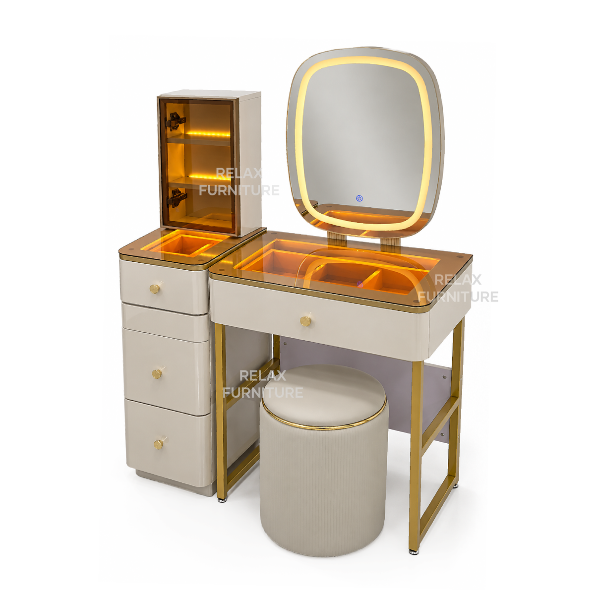 Dressing Table with LED - 3 colour