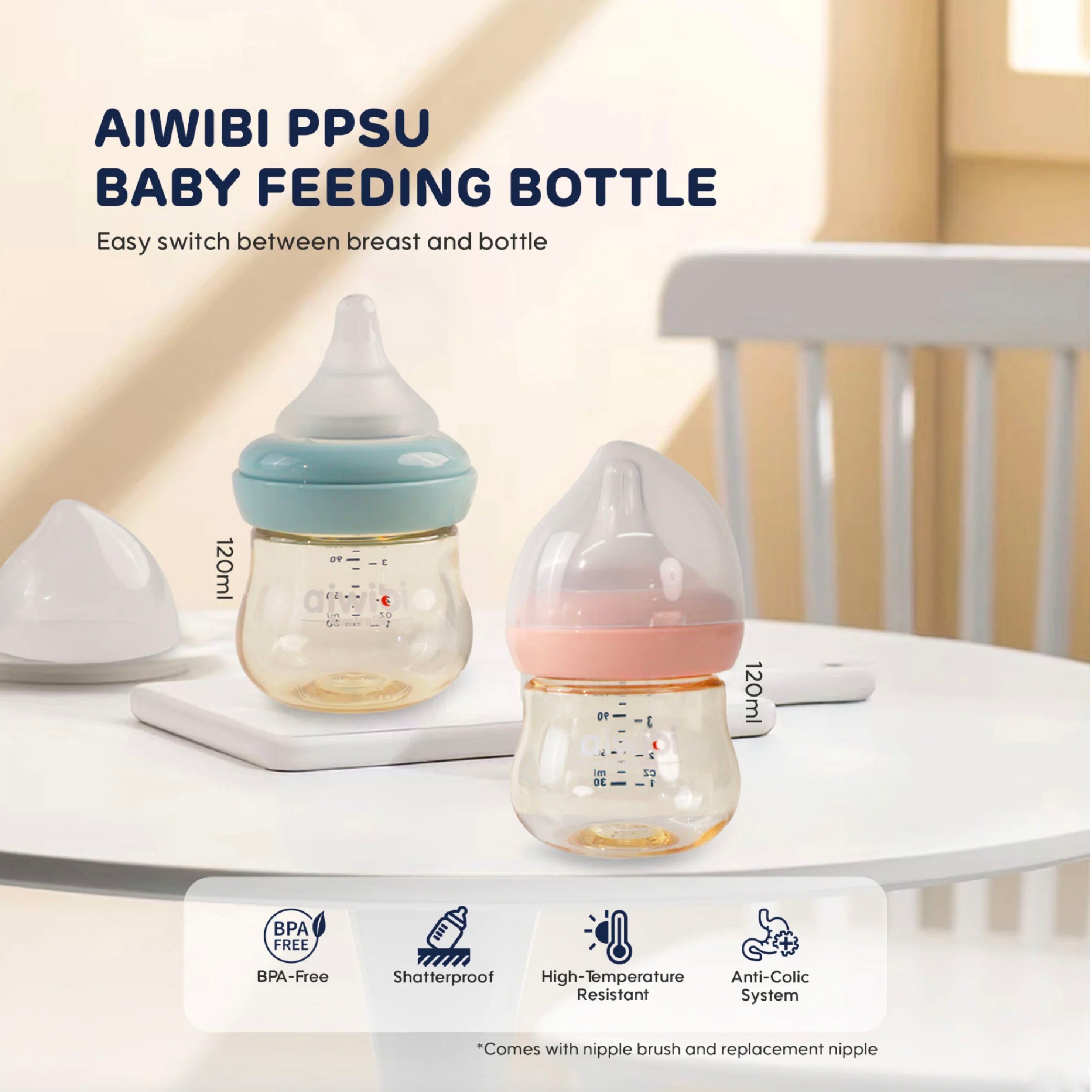 Aiwibi - Feeding bottle - 120ml