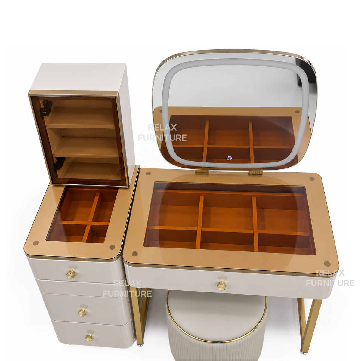 Dressing Table with LED - 3 colour