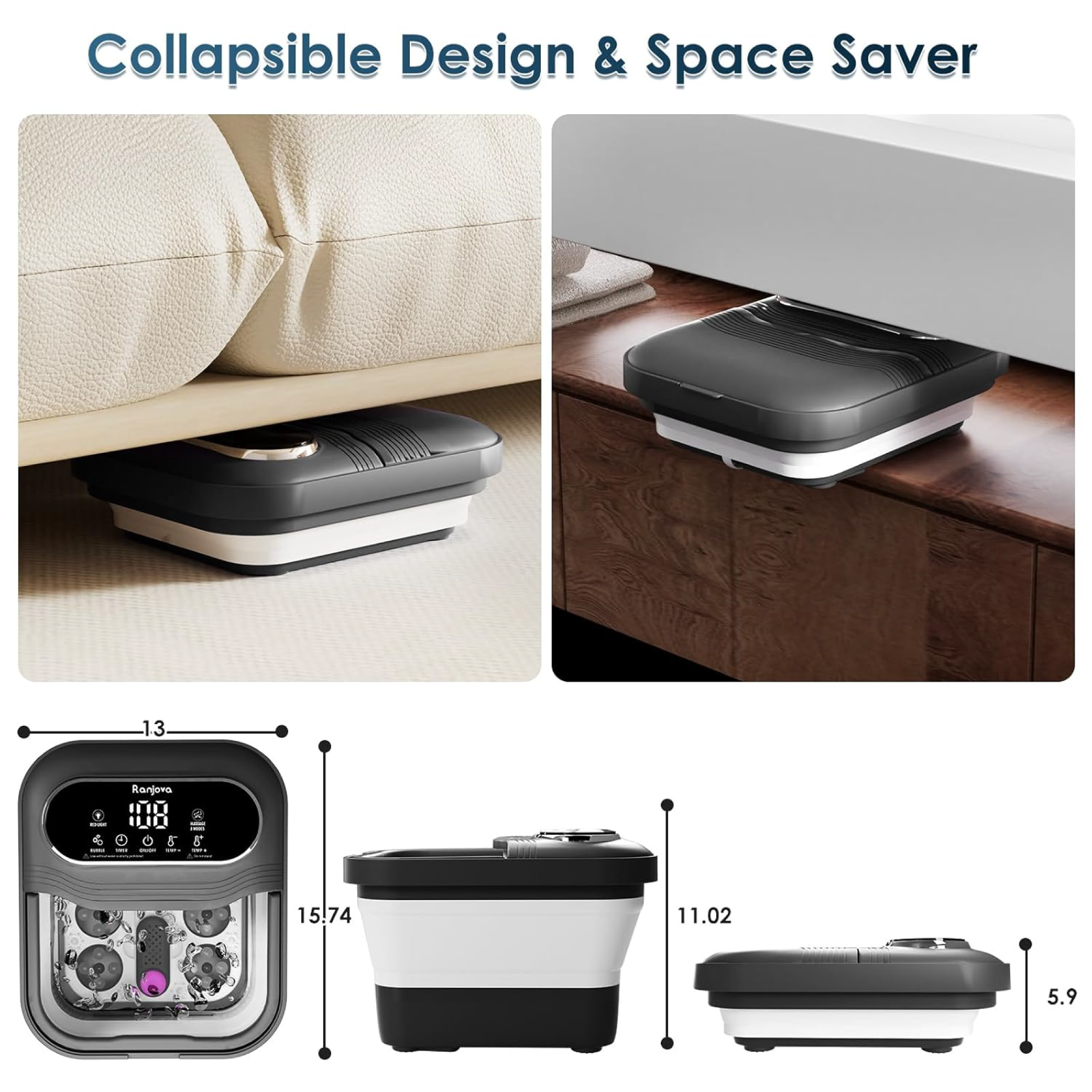 Ranjova - Collapsible Foot Spa