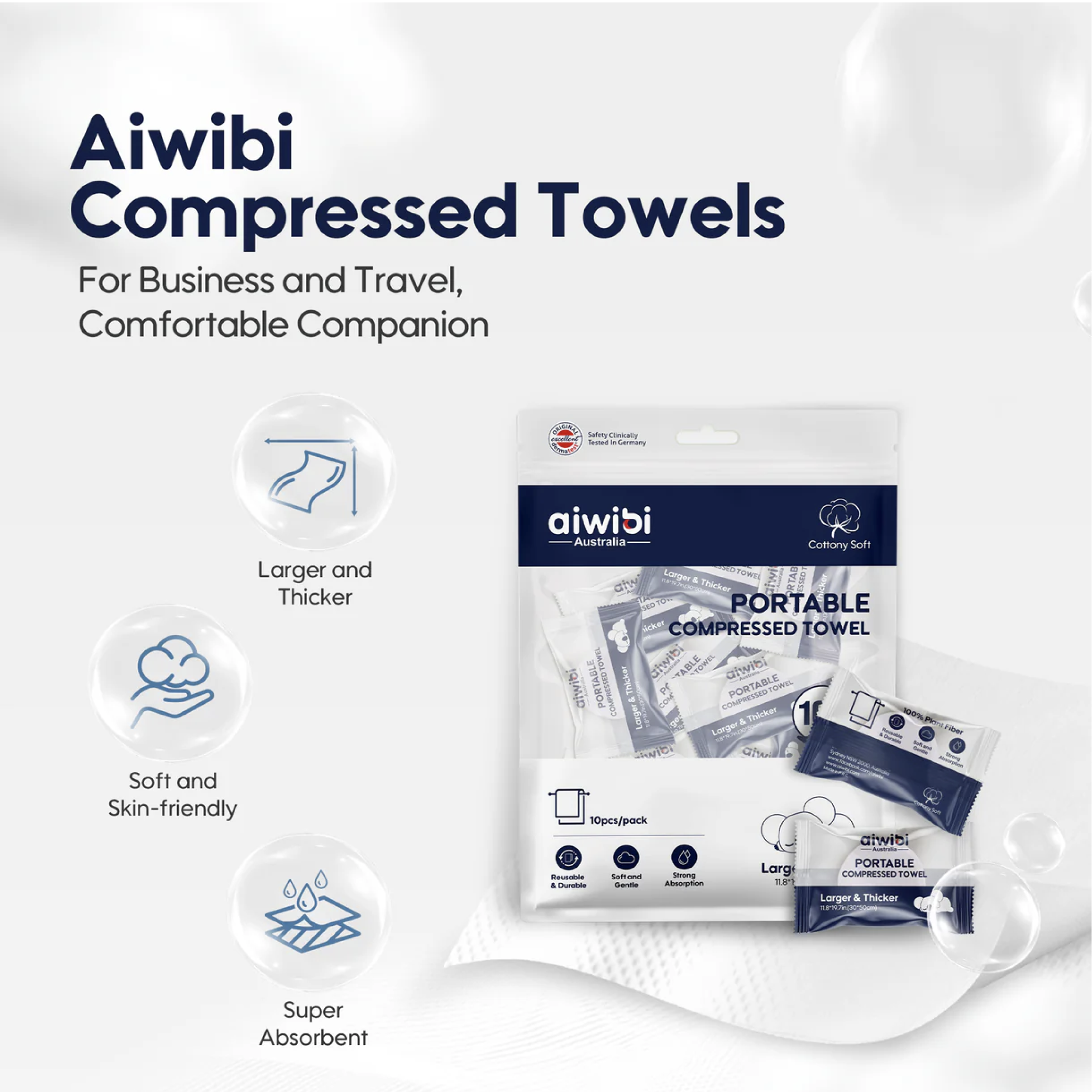 Aiwibi - Compressed Towels (10 pcs)