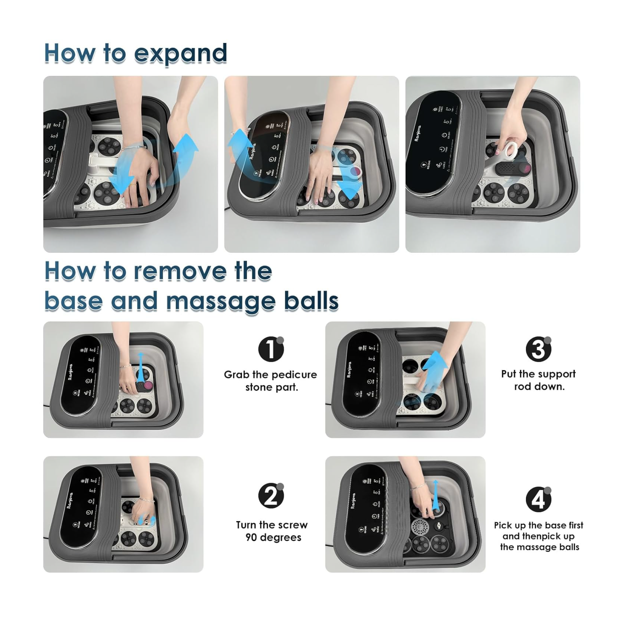 Ranjova - Collapsible Foot Spa