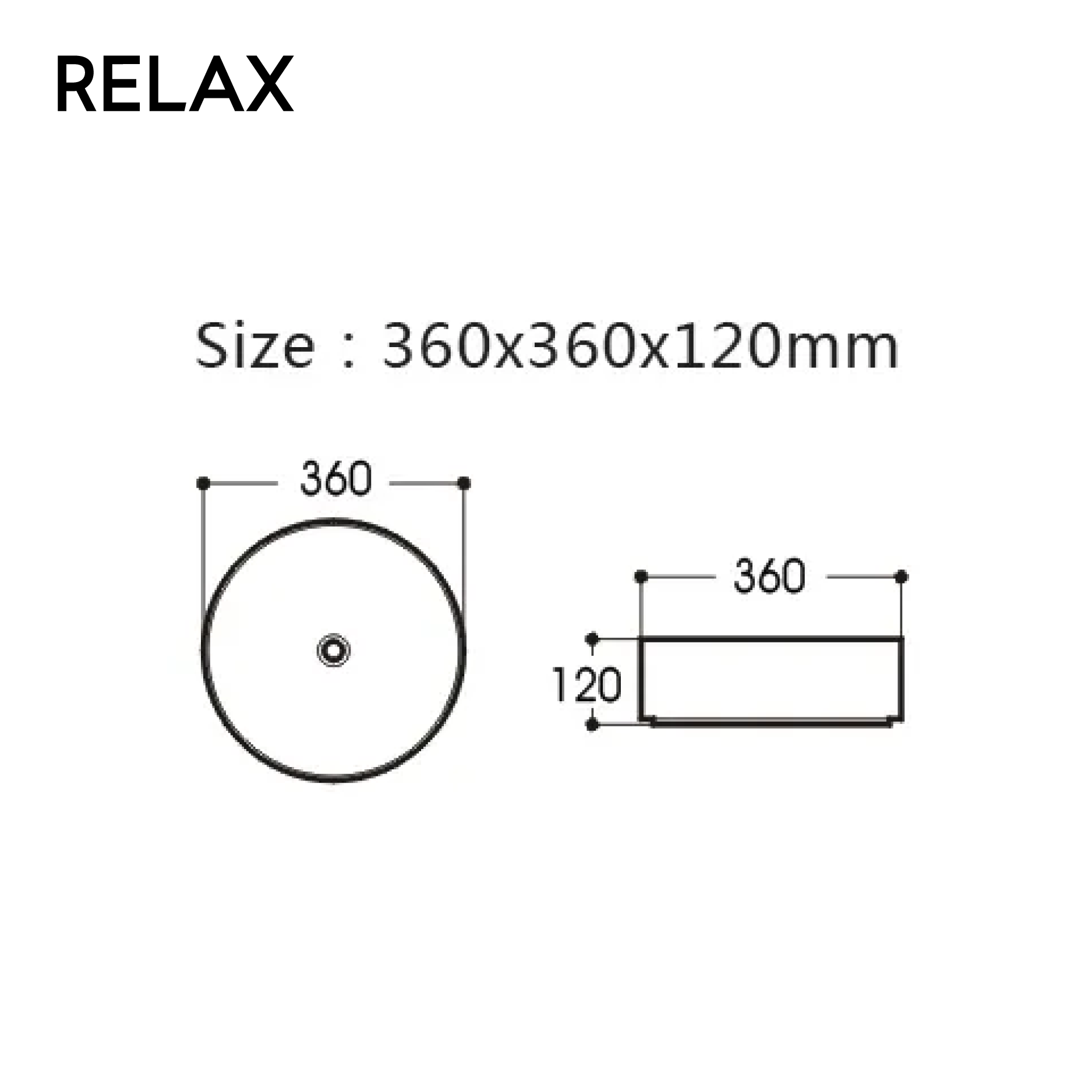 Ceramic Art Basin - Round