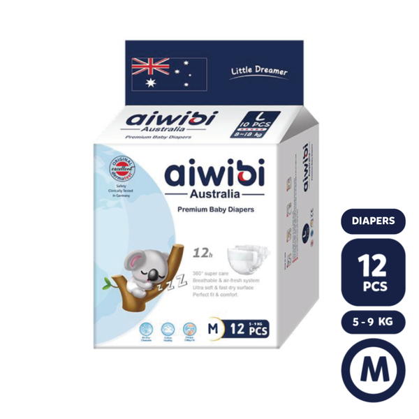 AIWIBI Diapers - M - 12pcs