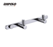 Hook strip with 2 hooks - brass