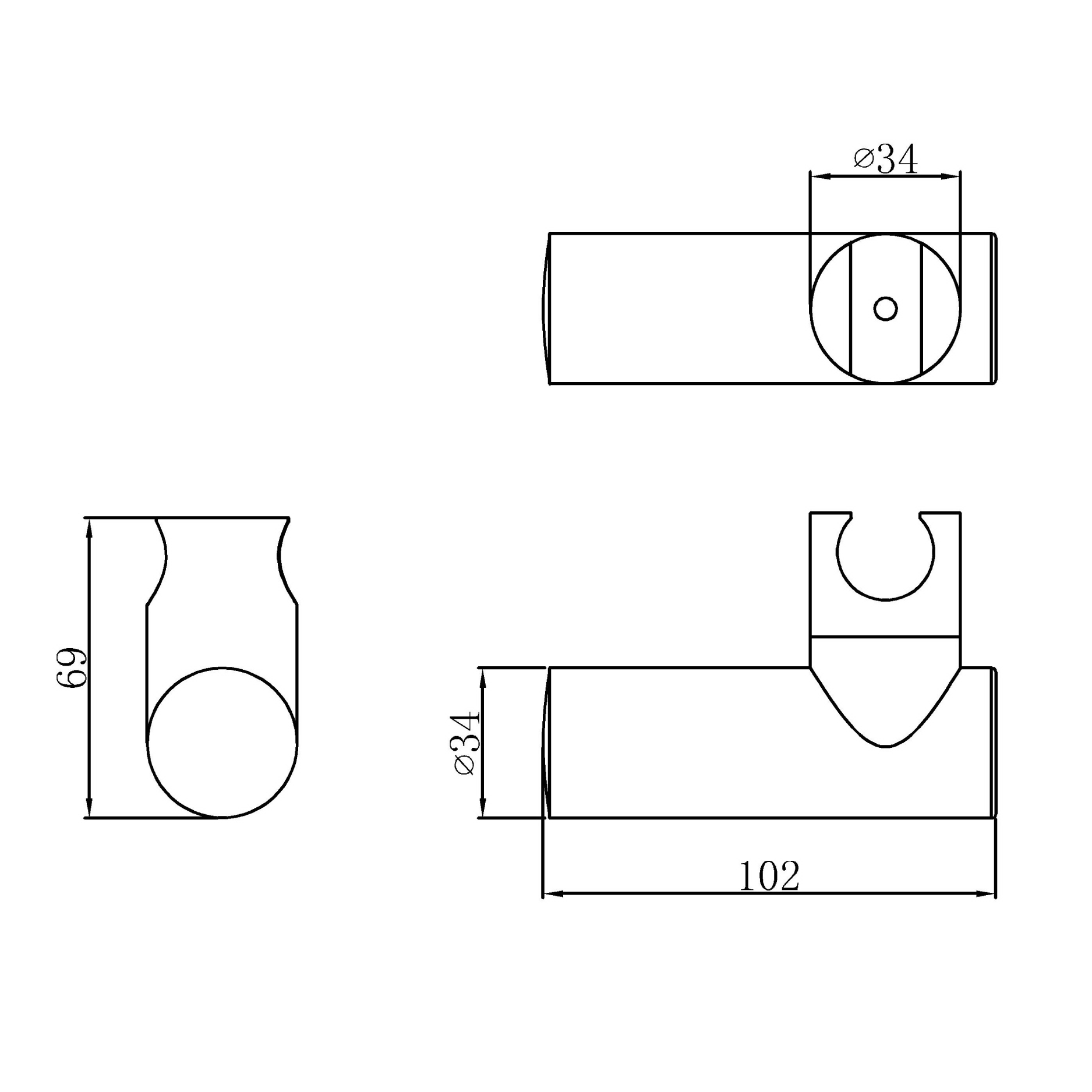 Shower holder - Plastic